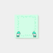 Teal Gnomes with Mushrooms Post-it® Notes (Voorkant)