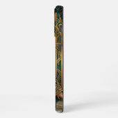Teal & Gold iPhone 16 Pro Max Hoesje | Elegant Egy (Linkerkant)