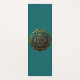 Teal & Gold Mandala Yogamat