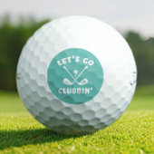 Teal Golfer Funny Whimsical Tournament Favor Golfballen
