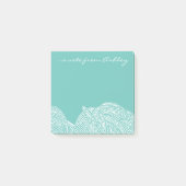 Teal golven post-it® notes (Voorkant)