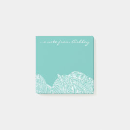 Teal golven post-it® notes