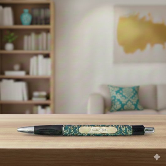 Teal Gouden Gebedsaccessoire met Naam Pen