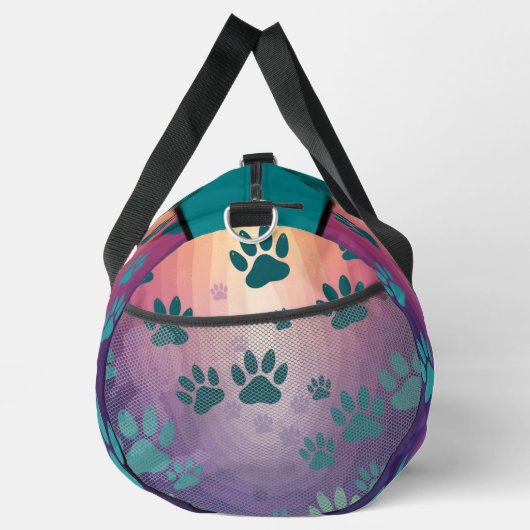 Teal Gradient Paw Print  Plunjezak (Rechts)