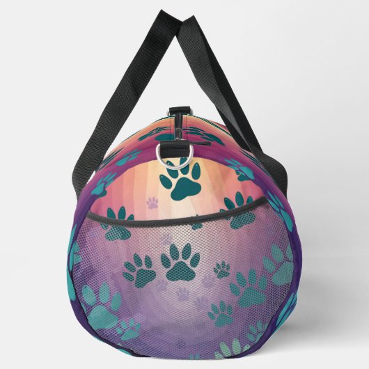 Teal Gradient Paw Print  Plunjezak (Rechts)