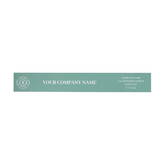 Teal Green Custom Simple Business Logo Branded (Individueel)