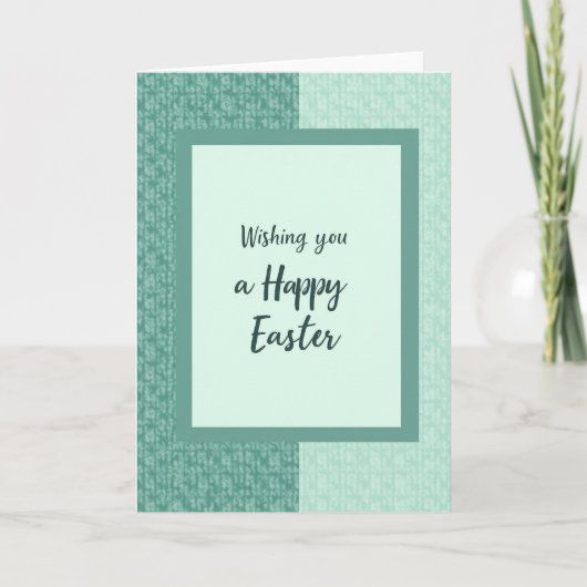 Teal Green Festive Holiday Card Kaart (Voorkant)