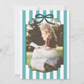 Teal Green Graduation Aankondiging (Voorkant)