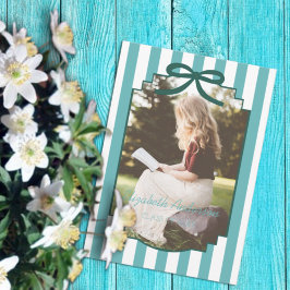 Teal Green Graduation Aankondiging