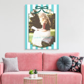 Teal Green Graduation Canvas Afdruk (Insitu (Woonkamer))