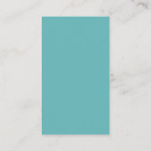 Teal Green Graduation Name Card Visitekaartje (Achterkant)