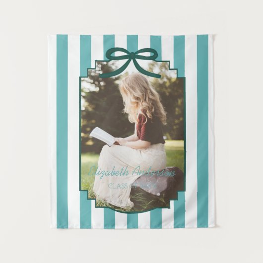 Teal Green Graduation Wandkleed (Voorkant)