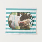 Teal Green Graduation Wandkleed (Voorkant (horizontaal))