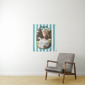 Teal Green Graduation Wandkleed (In situ)