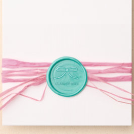 Teal Green Graduation Waxzegel Sticker