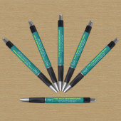 Teal Green Zakelijk Merk op Pen