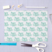 Teal Groen Fun GEFELICITEERD MET JE VERJAARDAG Cus Tissuepapier (Craft)