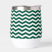 Teal groene Chevron zigzag streeppatroon (Links)