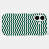Teal groene Chevron zigzag streeppatroon Case-Mate iPhone Case (Achterkant (horizontaal))