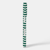 Teal groene Chevron zigzag streeppatroon Case-Mate iPhone Case (Achterkant / Rechts)