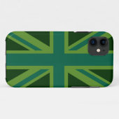 Teal groene UK Union Jack decor Case-Mate iPhone Case (Achterkant (horizontaal))