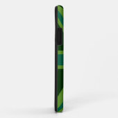 Teal groene UK Union Jack decor Case-Mate iPhone Case (Achterkant/rechts)