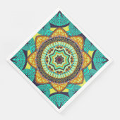 Teal Indiase Mandala Servet (Hoek)