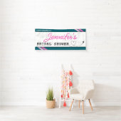 Teal Instapass Trouwfeest Spandoek (Insitu)