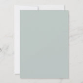 Teal Kasteel Bruiloft Kaart (Achterkant)