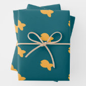 Teal Kids  Vis Inpakpapier Vel (In situ)