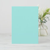 Teal Kleur Kaart (Staand voorkant)