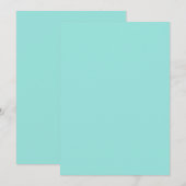 Teal Kleur Kaart (Voorkant / Achterkant)