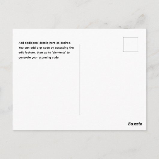 TEAL | Krap Budget? Kies voor een PHOTO Save the D Briefkaart (Achterkant)