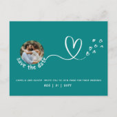 TEAL | Krap Budget? Kies voor een PHOTO Save the D Briefkaart (Voorkant)