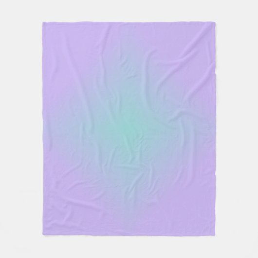 Teal Lavender Glow Fleece Deken (Voorkant)