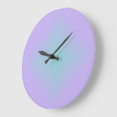 Teal Lavender Glow Grote Klok (Hoek)
