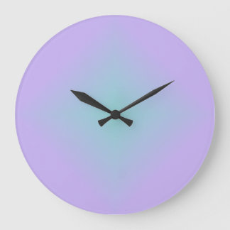 Teal Lavender Glow Grote Klok