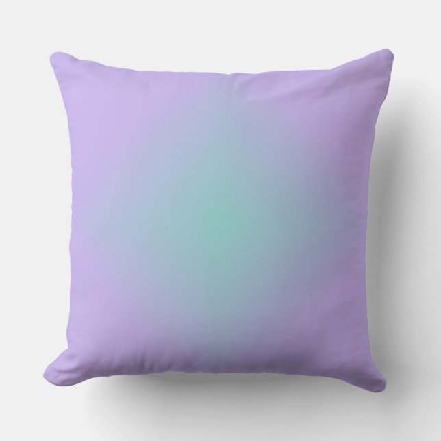 Teal Lavender Glow Kussen (Voorkant)