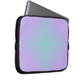 Teal Lavender Glow Laptop Sleeve (Voorkant Rechts)