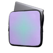 Teal Lavender Glow Laptop Sleeve (Voorkant Links)