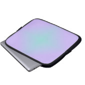 Teal Lavender Glow Laptop Sleeve (Voorkant onderkant)
