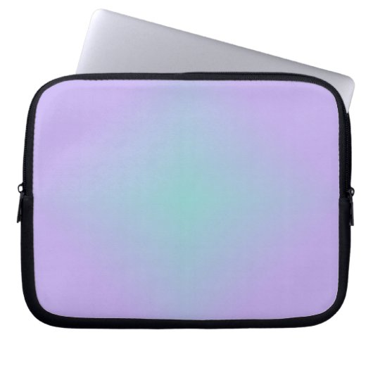 Teal Lavender Glow Laptop Sleeve (Voorkant)
