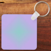 Teal Lavender Glow Sleutelhanger (Achterkant)