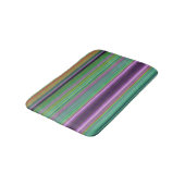 Teal Lavender Orange Purple Stripes Badmat (Gekanteld)