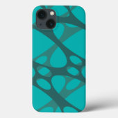 Teal Layered Ovals Case-Mate iPhone Case (Achterkant)