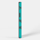 Teal Layered Ovals iPhone Hoesje (Rechterkant)