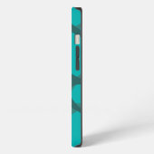Teal Layered Ovals iPhone Hoesje (Linkerkant)