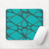 Teal Layered Ovals Muismat (Met muis)