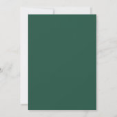 Teal Leiste Ranunculus Eucalyptus Bruiloft Kaart (Achterkant)
