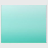 teal licht verse afgestudeerde niveaus cadeaupapier (Vlak)